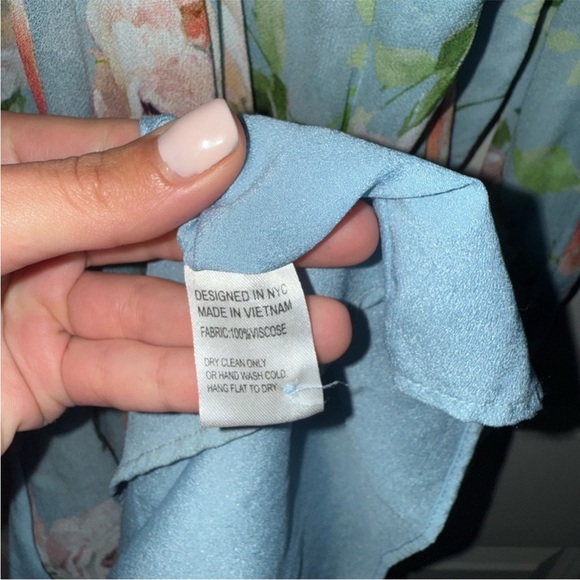 Yumi Kim Spencer blue floral Maxi Dress size medium - Picture 10 of 12